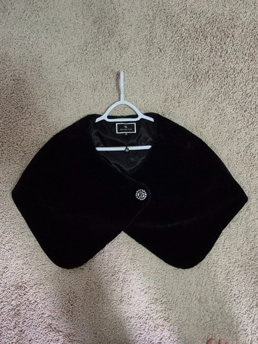 Melanie Lyne Black Evening Capelet